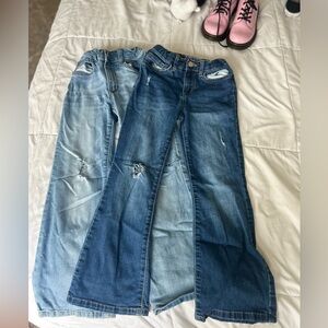 Distressed Blue Denim Jeans Set